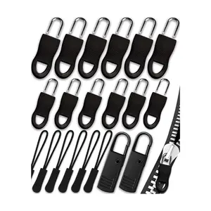 20-Pack Universal Zipper Pull Replacement – Black Zipper Pull Handles for Jackets, Backpacks, Luggage, Purses, Boots, Pants, Tents & Outdoor Gear