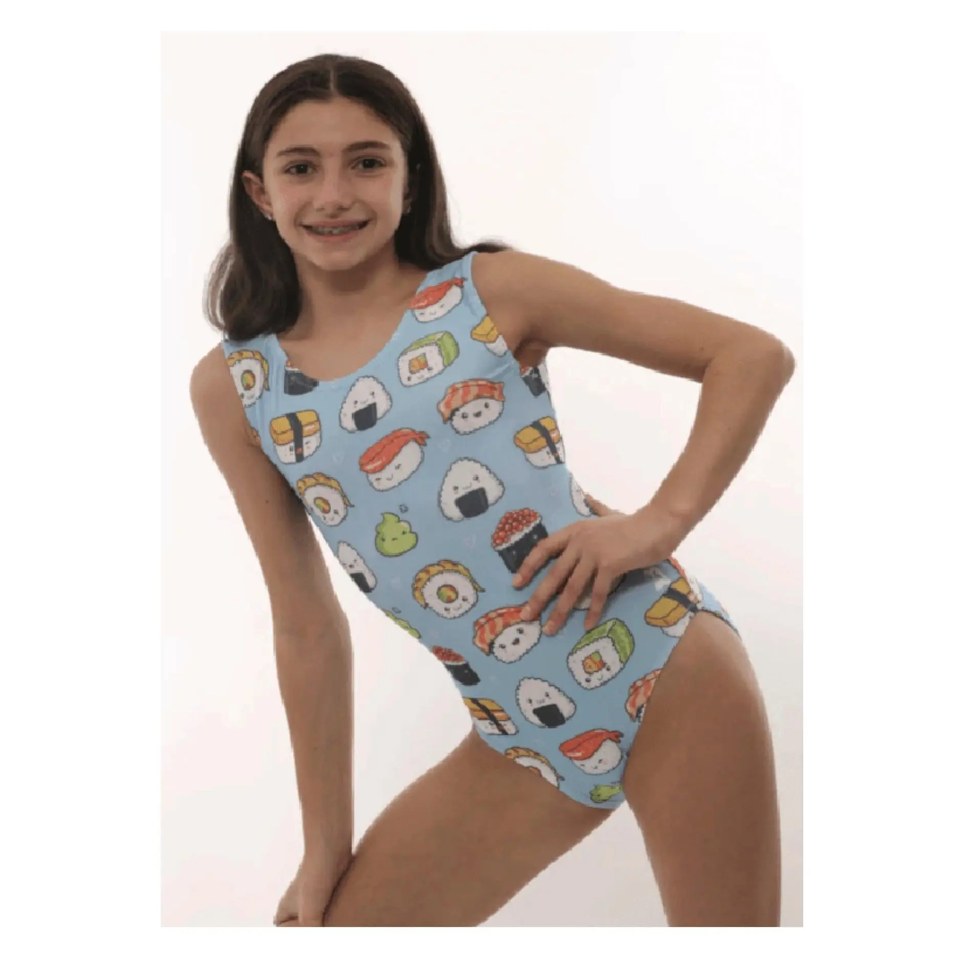 Sushi Time Gymnastics Leotard - Fun & Comfy Foxy's Leo