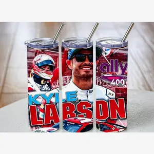 Kyle Larson Tumbler, 20oz Travel Mug, Gift for racing fan, NASCAR fan