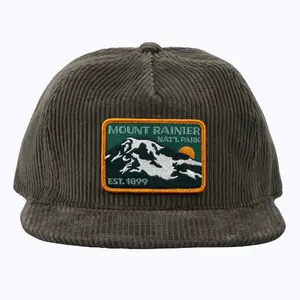 Mount Rainier National Park Est 1899 Corduroy Vintage Cap
