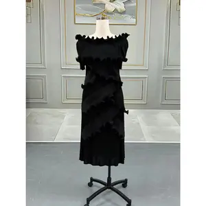 Amay women prom dresses luxury plus size casual elegant African fashion evening party dress Coral Red black white High quality