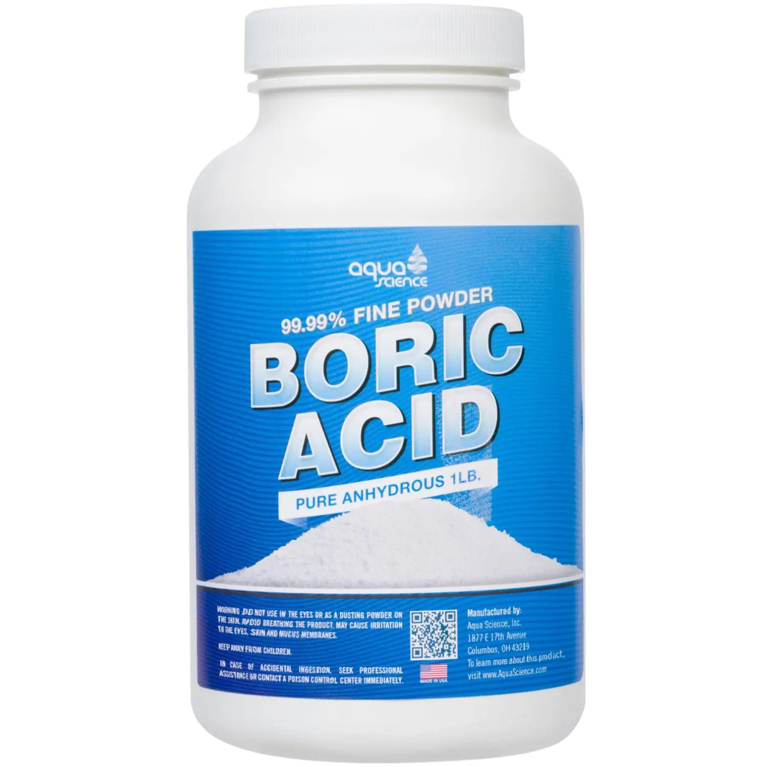 Boric Acid Powder 1lb, Multipurpose Household Cleaner for Kitchen, Laundry, Bathroom & Home Use