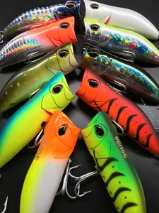 Vense Topwater Juggernaut Fishing Lures - Vibrant Colors & Durable Design for Enhanced Catch Rate - For Saltwater and Freshwater - Mustad Hook 3X