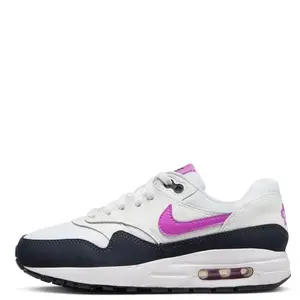 Youth Nike Air Max 1 BG White/Fuchsia Dream (FQ8360 100) (GS)
