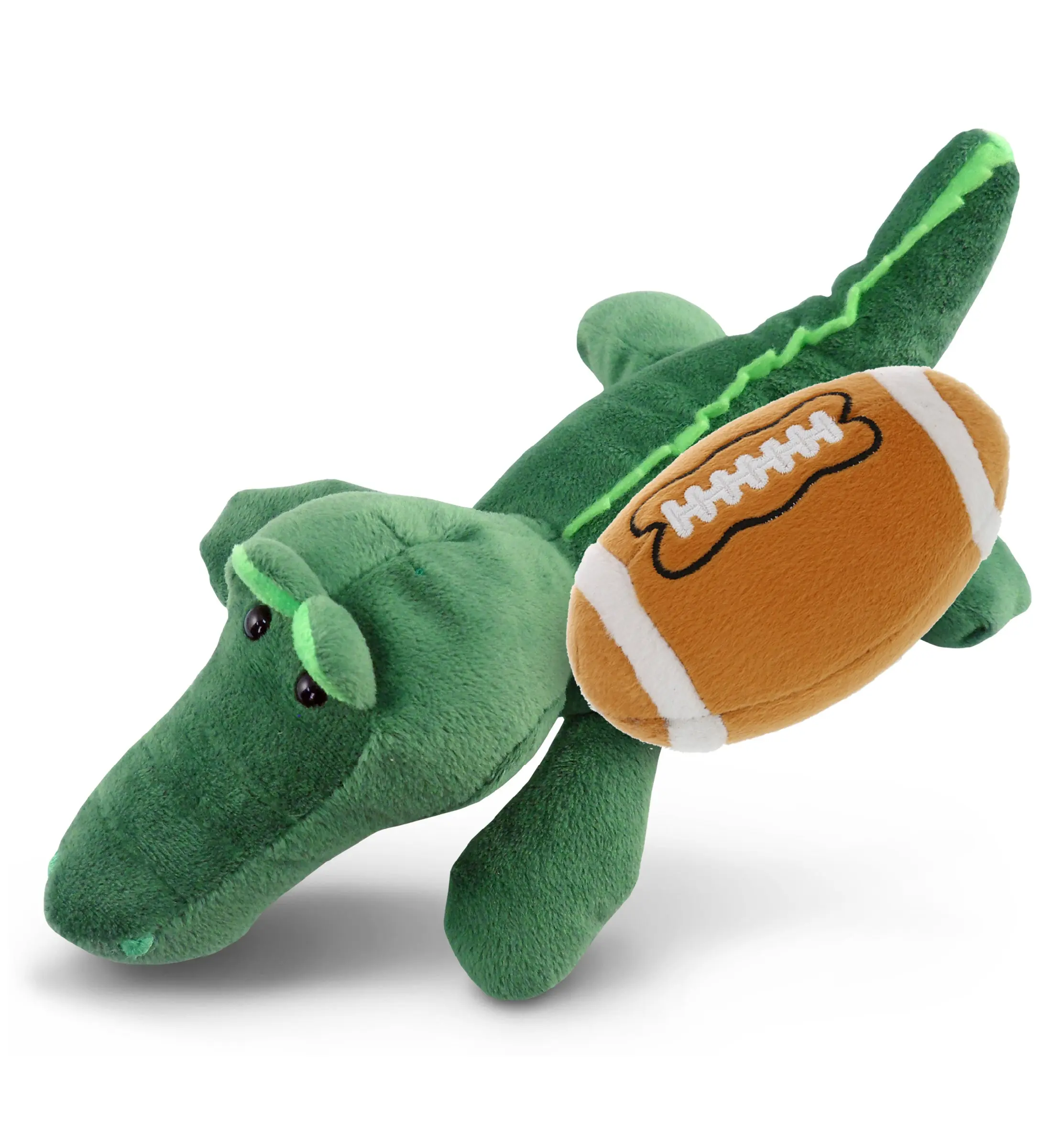 DOLLIBU 6-in Polyester Sports Football Plush Stuffed Toy - Realistic Alligator Wildlife Design, Soft Filling, 5.5L Dry Capacity, Unisex Fans, Room Accessories, Animals & Nature Themed, Family Bonding, Kids and Adults Valentine's Day Gift