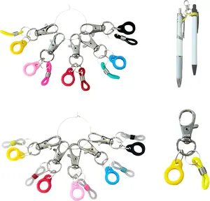 10 count Pen Clips, Pen Holders, Badge Reel Accessories, Pen Holder for Lanyard, Clip on Pens for Badge Reel, Retractable Pen Holder for , Pen Converter (Pen not Included)