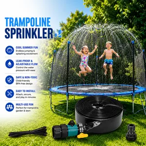39ft Outdoor Trampoline  Sprinkler, Kids Summer  Game Toy, Backyard  Park Accessory for Boys Girls-2314 Cooling Hose
