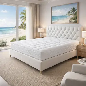 Luxury Mattress Topper King Queen Size, Plush Soft Bed Topper for Back Pain & Pressure Relief, Breathable Mattress Pad for Deep Sleep Comfort, Hotel Quality Sleep Upgrade with Washable