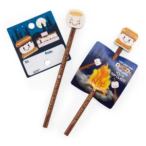 12 Pc. 8 3/4" End of Year S’more Learning Pencils & Topper with Card for 12