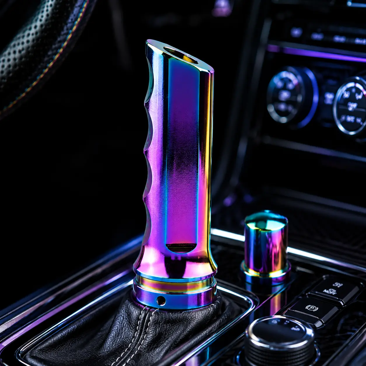 Universal Aluminum Finger Grip Shift Knob, Long JDM Style Gear Shifter Handle, Racing Style Manual Transmission Gear Stick Lever with Installation Hardware, Car Interior Modification Accessory for Cars Trucks SUVs #ShiftKnob #GearShiftKnob