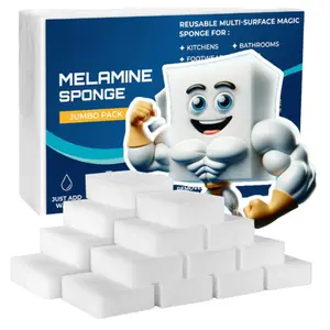 20-Pack Magic Eraser Sponges 3.9" x 2.7" x 1.2" Melamine Cleaning Pads for Walls Floors Shoes Kitchen Bathroom & More Multi-Surface Household Scrub Sponges   #MustHaves   #HomeImprovement