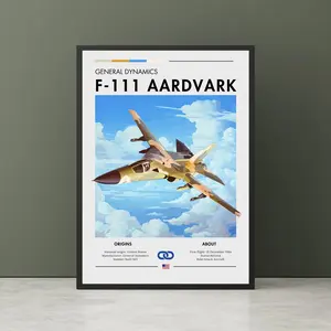 General Dynamics F-111 Aardvark bomber Print -  Aviation Art, USA Airforce, White Cliffs, Plane Poster, Fighter Jet Poster Wall Art