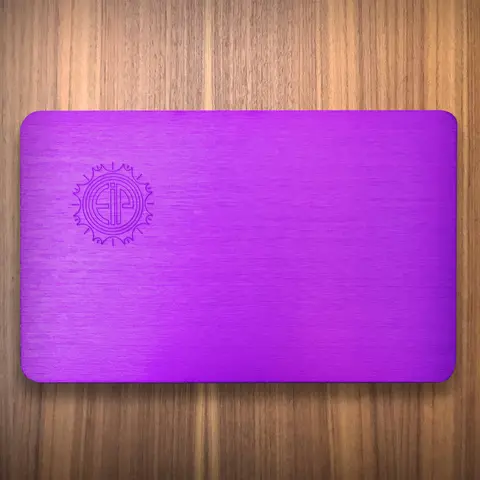Tesla Purple Energy Small Plate. Positive Energy!