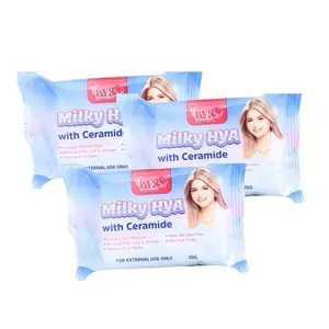 BMRS Beauty Essentials Milky HYA with Ceramide - 3 Bars x 70g | Hydrating Moisturizer for Firm Skin, Minimizes Fine Lines & Pores, Enriched with Vitamins A & E, Glutathione, and Aloe Vera