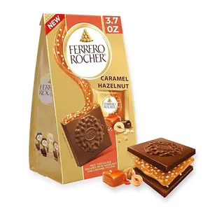 Ferrero Rocher caramel hazelnut squares