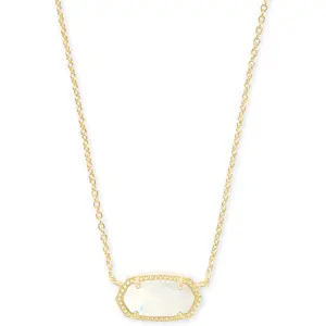 Kendra Scott Elisa Pendant Necklace for Women, Fashion Jewelry, 14K Gold-Plated