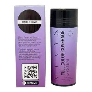 MEVYS Professional Fiber Camo-Hair Density Enhancer 0.88 Oz / 25 g. (Dark Brown)