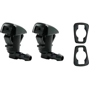 PCS Front Windshield Washer Nozzles Wiper Spray Kit with Adapters for Ford Fusion Mercury Milan Lincoln MKZ Replaces EZA
