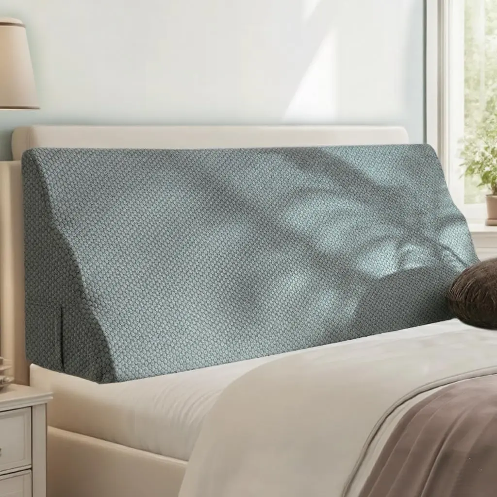 Size Headboard Wedge Pillow -  Incline  Cushion for ,  &  Support, High-Resilience Daybed Pillow with Washable Anti-Pilling Cover, Gray 76"x11.8"x19.68"
