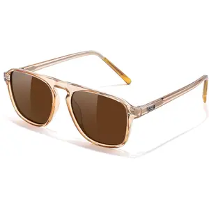 Polarized Aviator Mens Sunglasses Square Modern Women Vintage Style Acetate Frame UV400 B0191