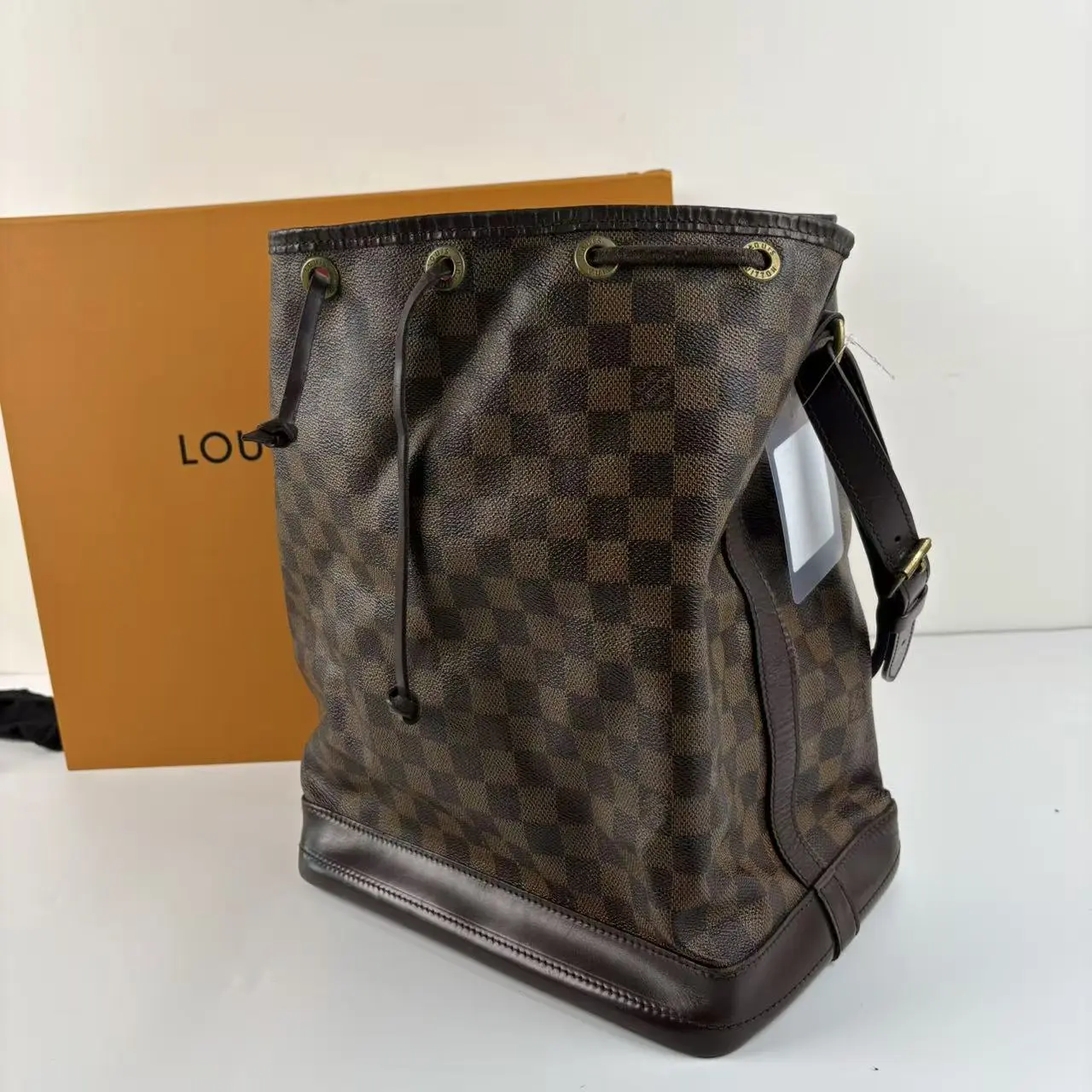 Pre-owned Louis Vuitton Noé MM Damier Ebene Canvas Bucket Bag
