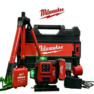 Milwaukee Industrial High-Precision Leveling Tool with Laser Circular Saw, Heavy-Duty Accurate Alignment & Layout Measuring Tool for Wood Framing, Cabinet & Tile Work