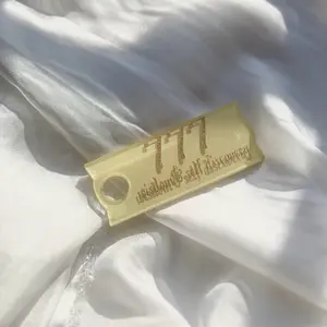 40oz Tumbler Angel number tag, tumbler accessories, custom acrylic name tag