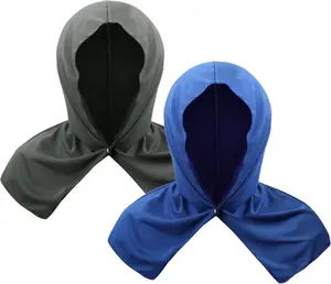 NOVATECX Cooling Hoodie Towels (2-Pack) - Reusable, Sweat-Absorbing Cooling Wrap for Neck & Face. Instant Cold Towel for Gym, Sports, and Hot Weather Activities
