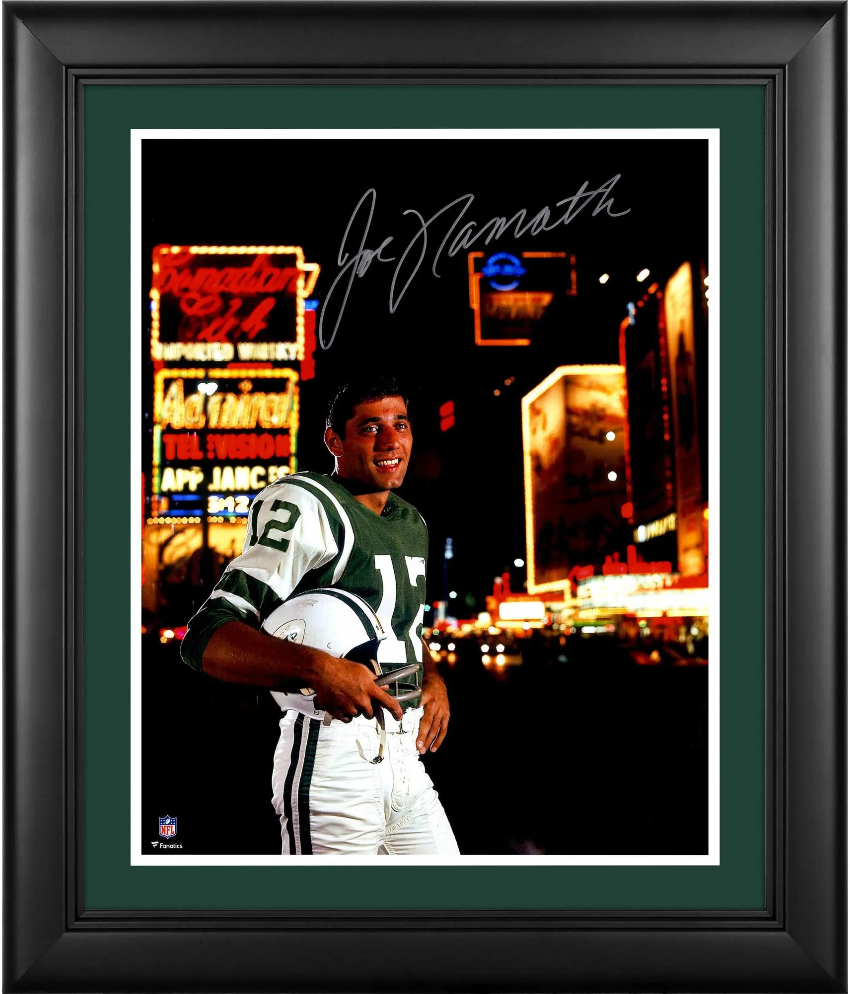 Joe Namath New York Jets Framed Autographed 16" x 20" Broadway Photograph - Fanatics Authentic Certified