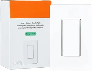 Smart Light Switch, Single Pole, Works with Alexa Only, Voice Control, Schedule, 2.4 GHz Wi-Fi, No Hub Required, Easy to Install, White