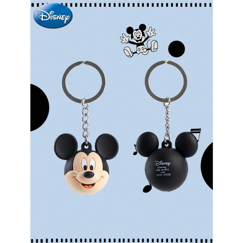 Disney Mickey PVC Keychain 1PC Official License Cute Animal Bag Clip Charms Anime Figure Collector Keyring Backpack Decor Durable PVC Soft Rubber Gift