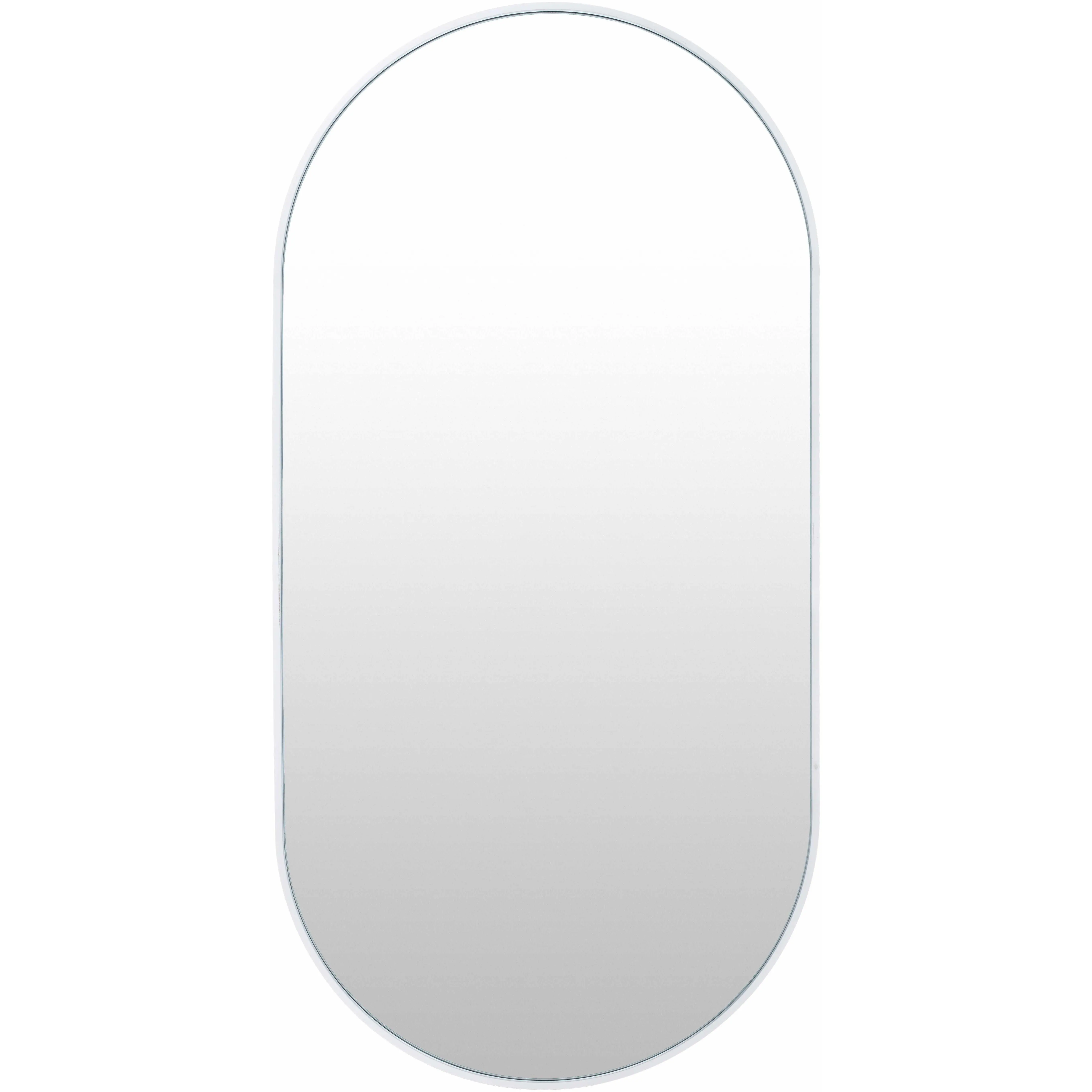 Hagenburg White Iron Frame Home Decorative Mirror, Home Supplies Decor Mirror