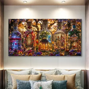 Mystery Bottle Diamond Painting Kit, Mosaic Craft Set, Beginner-Friendly 5D DIY Diamond Art Tool, Round Full Diamond Gemstone Decor Gift