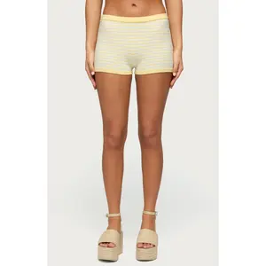 Edikted Women's Camil Striped Knit Shorts