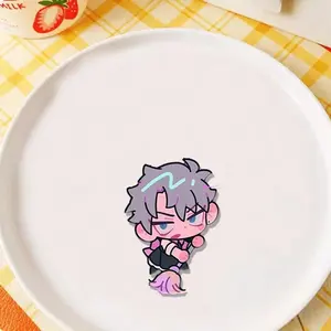 Anime ALIEN STAGE Till Ivan Mizi Luka Cosplay Brooch Acrylic Badge Cartoon Q Version Corsage Pin Jewelry Costume Accessories