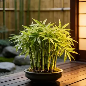 Lucky Bamboo Cypress Seed - Live Indoor Houseplants for Home Decor, Bamboo Plant, Indoor Low Light Plants, Feng Shui Lots Of Green Leaves