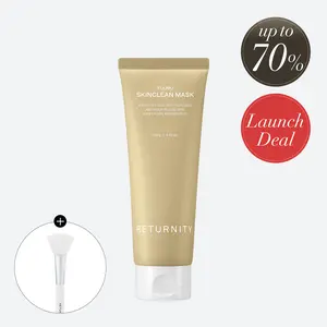 [RETURNITY Official] Yulmu SkinClean Mask 120g - Skin Detox Recipe K-Beauty Clay Mask with yulmu & Madecassoside, Gently Detoxifies Pores and Removes Blackheads, Korean Wash-Off Pack for Clearer Skin