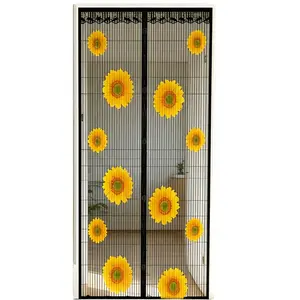 Magnetic Mosquito Door Curtain, Summer Double Door Design Mesh Door Without Drilling, Home Bedroom Kitchen Divider, Privacy Screen, Window Covering