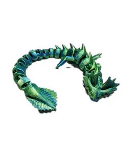 3D Printed Cloud Jumper Dragon Statue – Soaring Fantasy Collectible