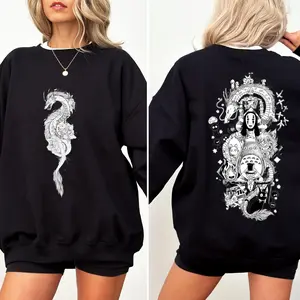 Studio Ghibli Sweatshirt,Totoro Shirt,Spirited away haku shirt,Hayao Miyazaki,Spirited away, Howl's Moving Castle shirt,Hayao Miyazaki Shirt