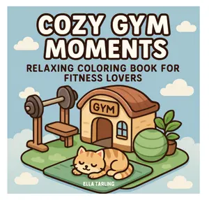 Cozy Gym Coloring Book for Adults & Kids – 40 Relaxing Fitness-Themed Designs for Stress Relief