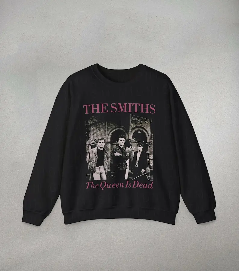 The Smiths Sweatshirt, Band Sweatshirts, Retro Sweatshirts, The queen is dead sweatshirt, Trendy sweatshirts, The Smiths fan gifts, Bootleg