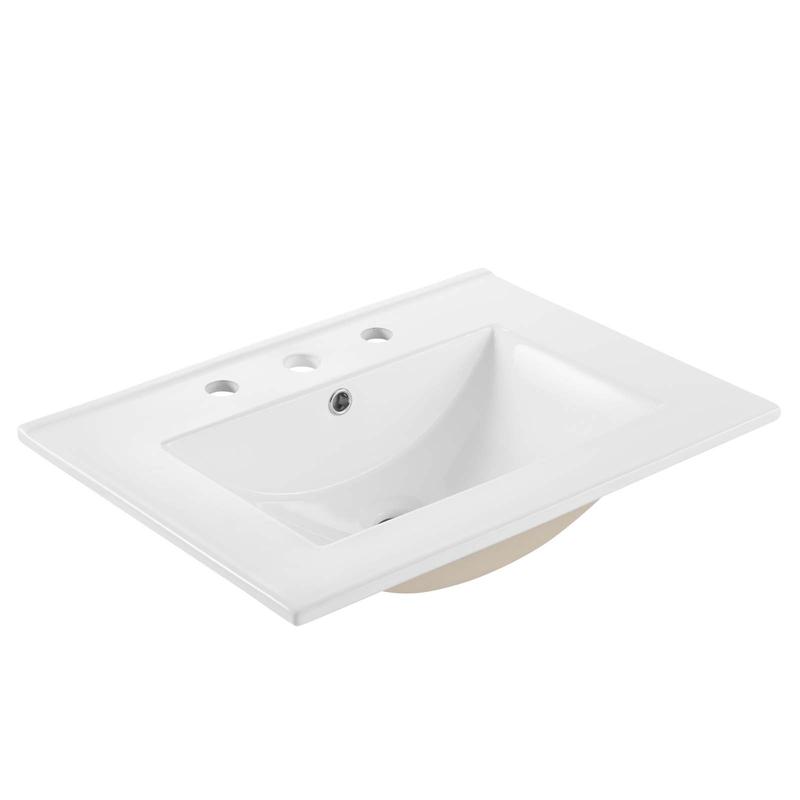 Modway Cayman 24" Bathroom Sink in White