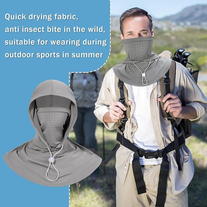 3 Pack Cooling Balaclava - Breathable UV Protection Hood & Face Cover for Fishing, Cycling & Outdoor Adventure