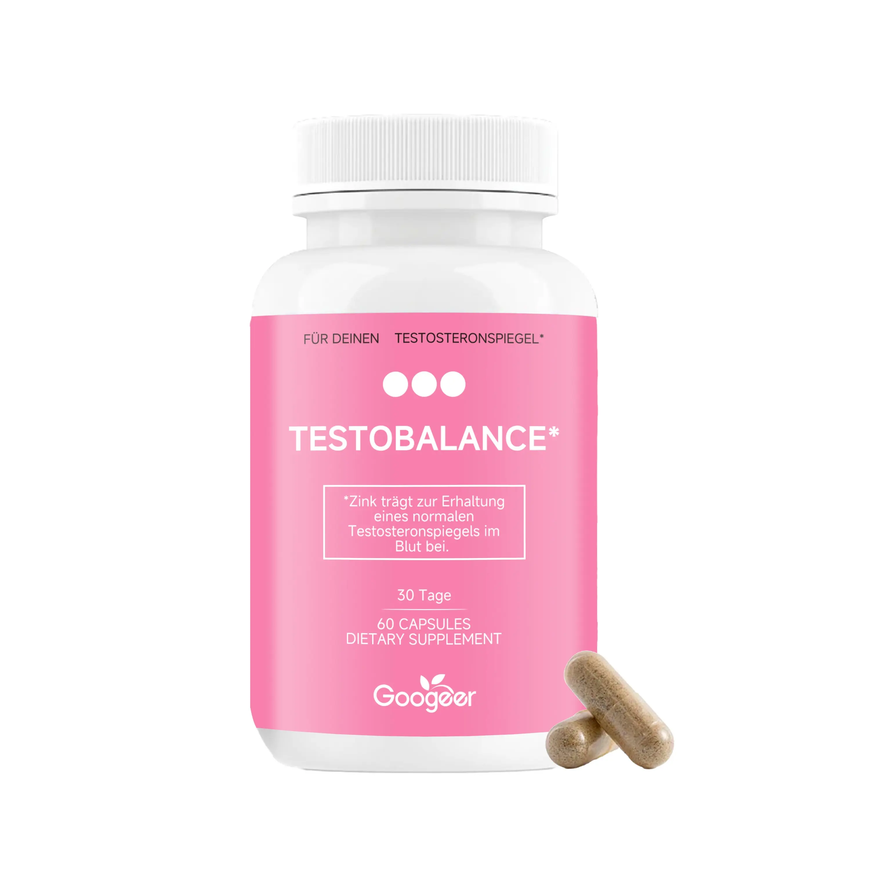 Googeer TESTOBALANCE Women Nutrition Supplement Capsules with Vitamin E & B6, 60 Capsules 30 Servings, Daily Women Wellness Support