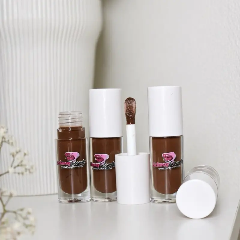 Mocha Glow Lip Gloss - Ultra-Shiny, Hydrating, Smooth & Non-Sticky, Perfect Nude Brown Glow for Everyday Wear or Layering - Glossy