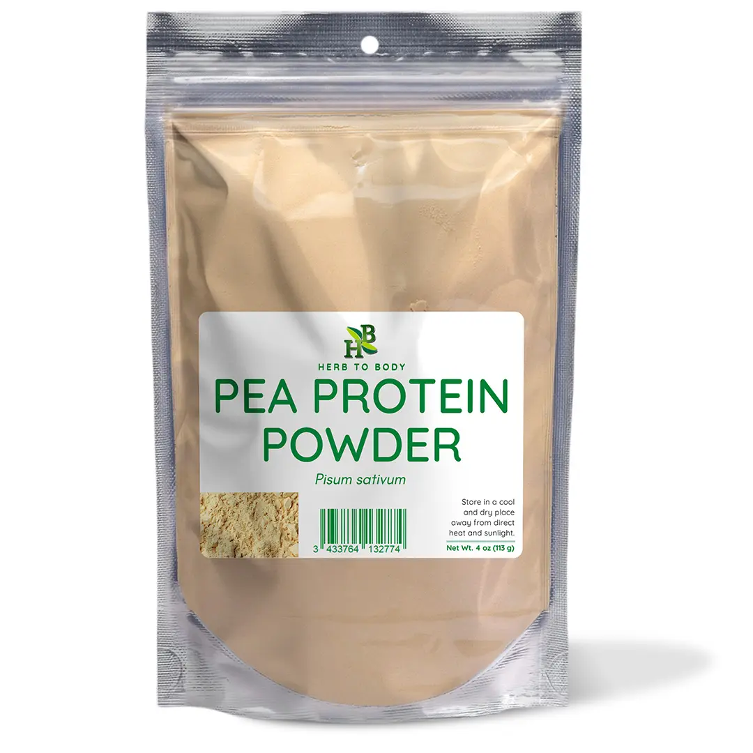 Pea Protein Supplement Powder - Available in 4 oz and 1 lb Sizes | Herb To Body