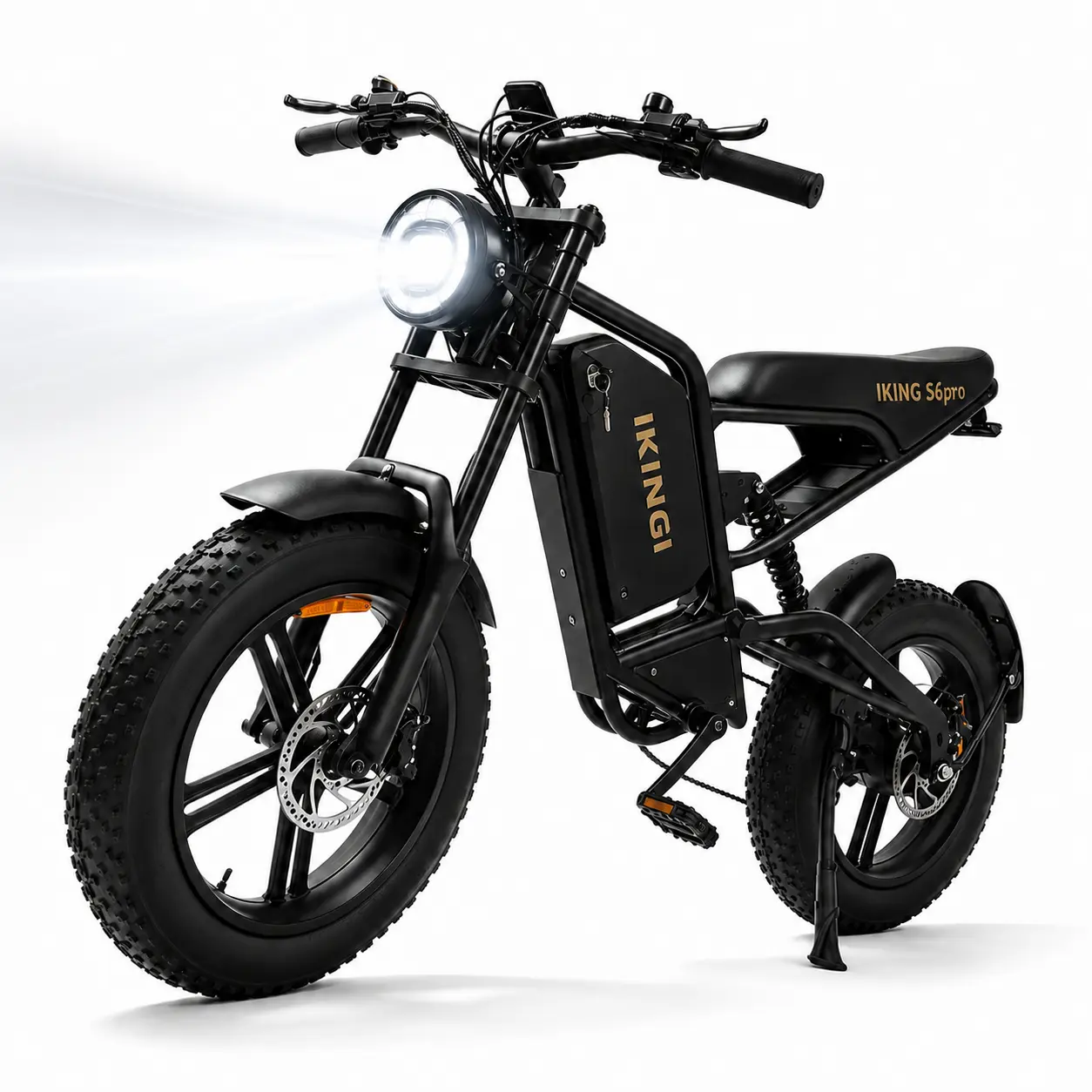 Adult Fat Tire Electric Bike - 1500W Peak Motor, 60V 22Ah Battery, 28 MPH Max Speed, 40-55 mi Range, 20”x4.0” Tires, Dual Hydraulic Brakes, 30° Climbing Capability, UL 2849 Certified