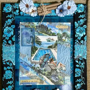 Vacay - 12 x 10 Mixed Media Framed