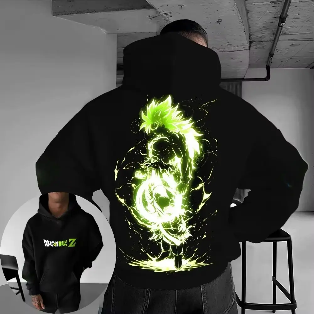 DBZ Anime Saiyan Brolly Hoodie, Anime Fan Hoodie, Menswear, Unisex, Comfort T-shirt, Sweatshirt, Graphic Tee